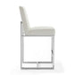 Manhattan Comfort Element 37.2 in. Pearl White and Polished 