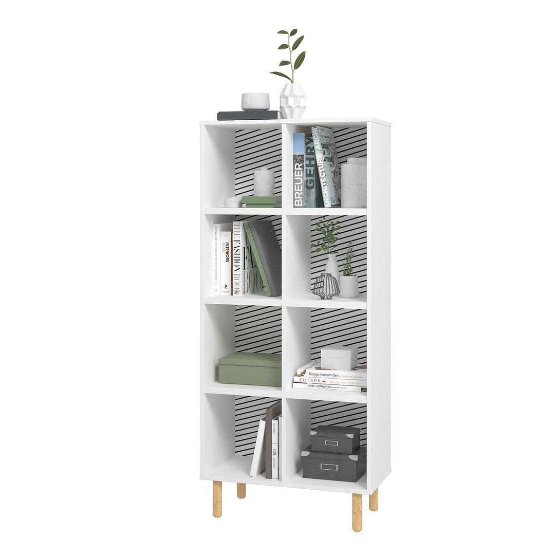 Manhattan Comfort Essex 60.23 Double Bookcase with 8 Shelves