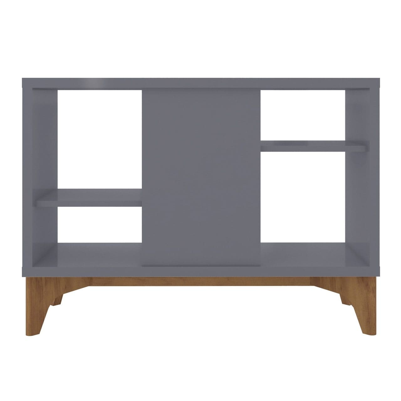 Manhattan Comfort Gowanus Modern Accent Display Sideboard with 2 Shelves in Grey 8LC3 810025594121