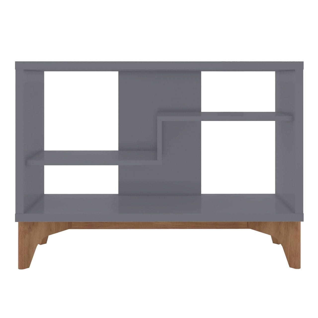 Manhattan Comfort Gowanus Modern Accent Display Sideboard with 2 Shelves in Grey 8LC3 810025594121