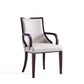 Manhattan Comfort Grand Faux Leather Dining Armchair in 