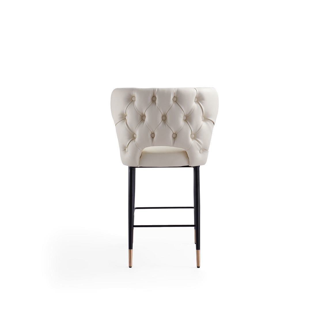 Manhattan Comfort Holguin 37 Counter Stool with Tufted Back 