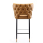 Manhattan Comfort Holguin 37 Counter Stool with Tufted Back 