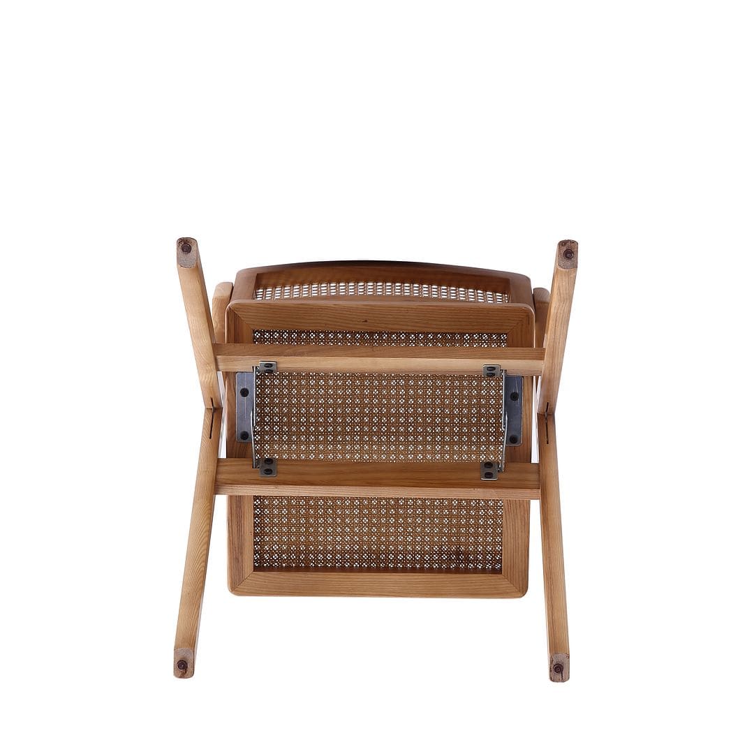 Manhattan Comfort Lambinet Folding Dining Chair in Nature 