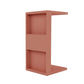Manhattan Comfort Marine Modern Accent End & Coffee Table w/ Magazine Shelf in Pink - Set of 2 13LC2 810025594312