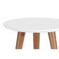 Manhattan Comfort Moore 17.44 Round End Table in White - 
