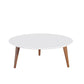 Manhattan Comfort Moore 31.50 Round Low Coffee Table in 
