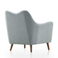 Manhattan Comfort Poet Accent Chair with Tufted Buttons in 