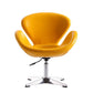 Manhattan Comfort Raspberry Yellow and Polished Chrome Faux 