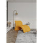 Manhattan Comfort Rosebud Yellow Wool Blend Accent Chair - 