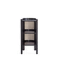 Manhattan Comfort Versailles End Table in Black and Natural 