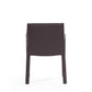 Manhattan Comfort Vogue Grey Faux Leather Arm Chair - 