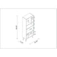 Manhattan Comfort Warren Tall Bookcase 1.0 with 8 Shelves in