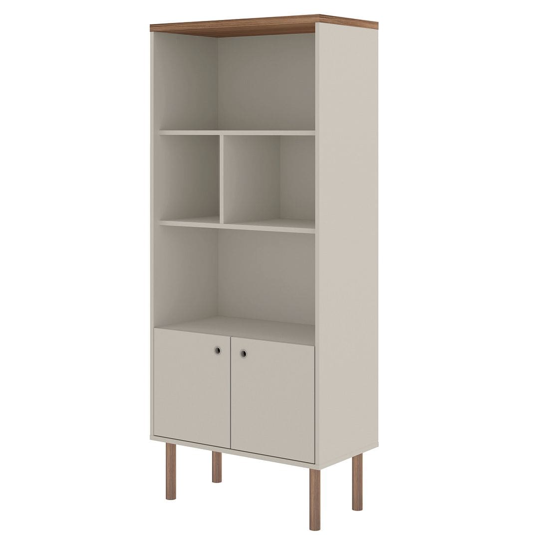Manhattan Comfort Windsor Modern Display Bookcase Cabinet 