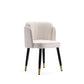 Manhattan Comfort Zephyr Velvet Dining Chair in Cream - 