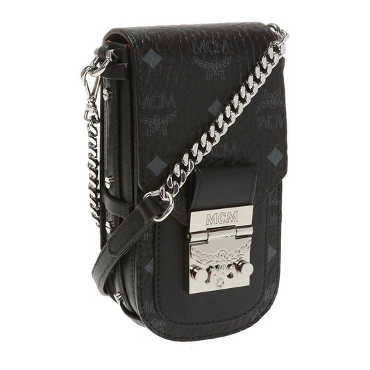 MCM Patricia Mini Black in Visetos Leather Shoulder Bag MCM MWRASPA04BK 8809630688464