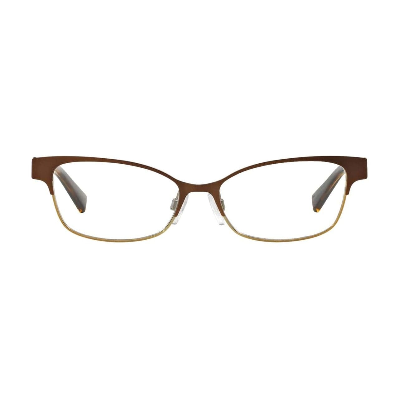 Michael Kors MK 7004-1029 Palos Verdes Brown Gold Rectangular Metal Eyeglasses 725125950060