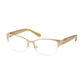 Michael Kors MK 7006-1073 Tabitha VI Satin Rose Gold Taupe Glitter Square Metal Eyeglasses 725125949668