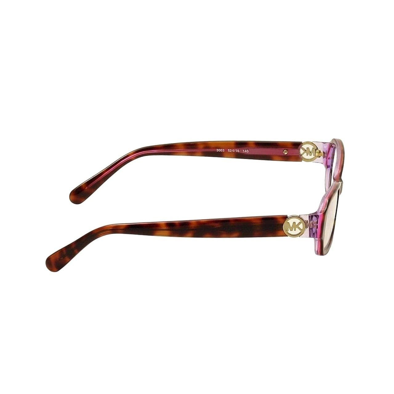 Michael Kors MK 8002-3003 Anguilla Tortoise Pink Purple Rectangular Women's Acetate Eyeglasses 725125944410