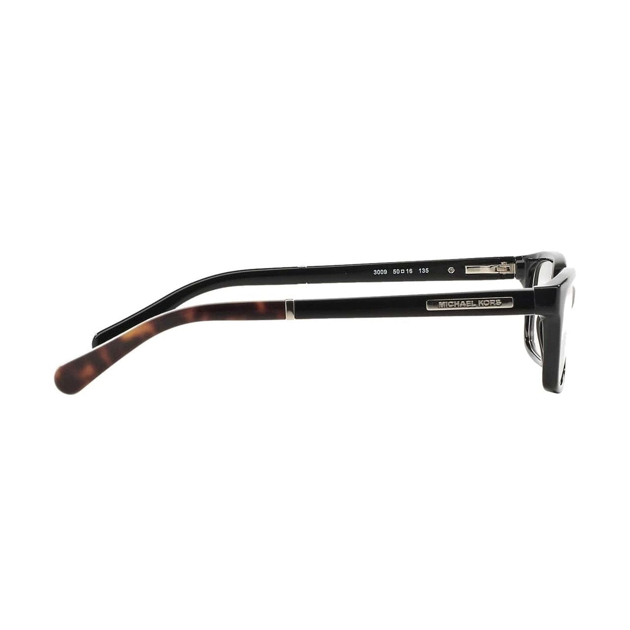 Michael Kors MK 8006-3009 Medellin Black Tortoise Rectangular Acetate Eyeglasses 725125944755