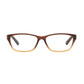 Michael Kors MK 8009-3044 Paramaribo Brown Beige Rectangular Women's Acetate Eyeglasses 725125945028