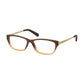 Michael Kors MK 8009-3044 Paramaribo Brown Beige Rectangular Women's Acetate Eyeglasses 725125945028