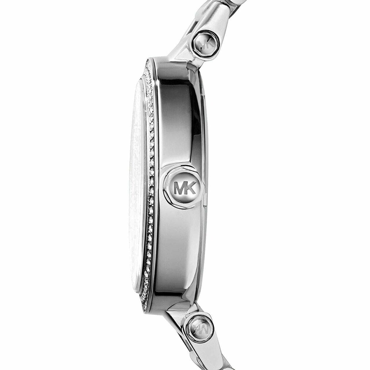Michael Kors MK5925 Parker Stainless Steel Silver Crystal Pave Dial Women's Watch 796483082472
