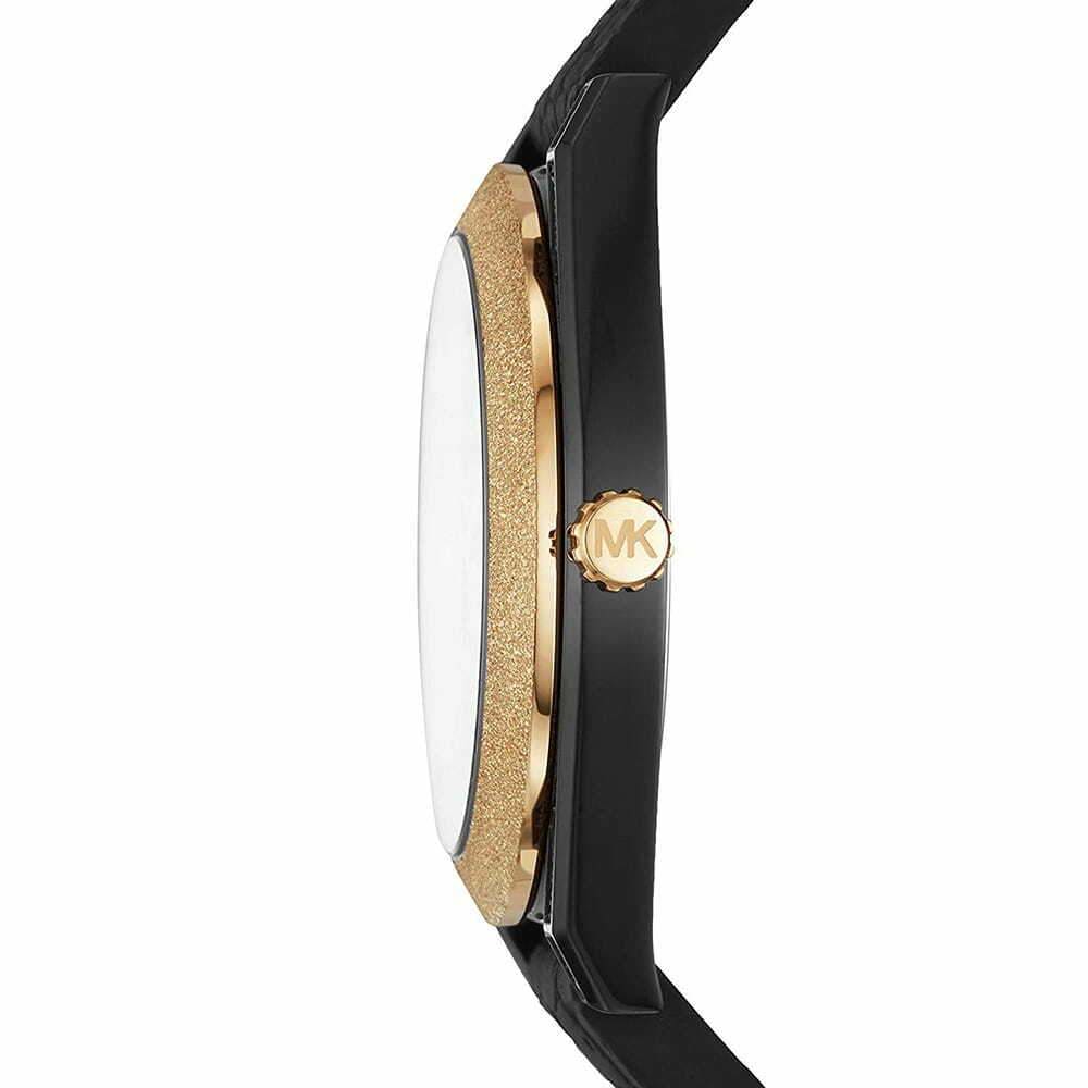 Michael Kors MK6703 Three Hand Analog Black Dial Women's Leather Watch 4549097922315