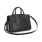 Michael Kors Zoe Croco Print Medium Black Satchel Leather Bag MK 30F9GZCS2E-001 193599027876