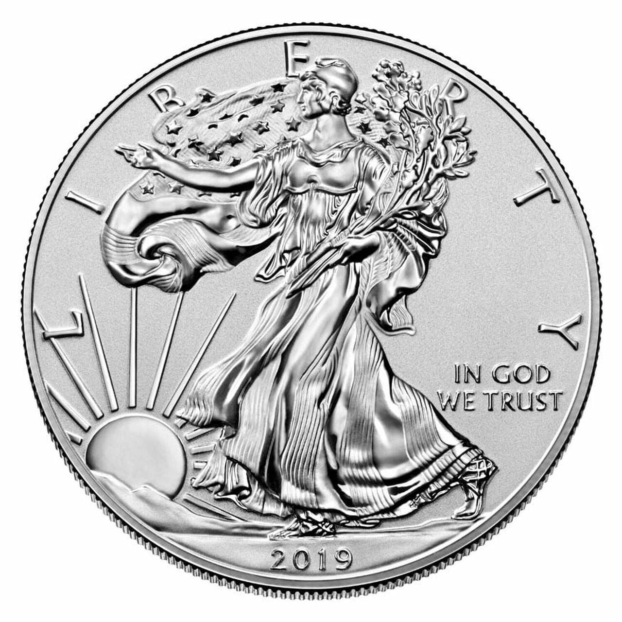 U.S Mint American Eagle 2019-S $1 One Ounce Silver Enhanced Reverse Proof Coin w/ COA