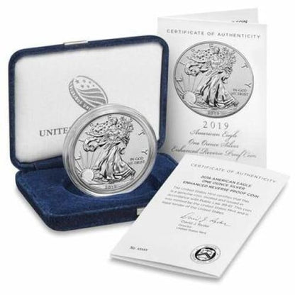 U.S. Mint American Eagle 2019-S $1 One Ounce Silver Enhanced