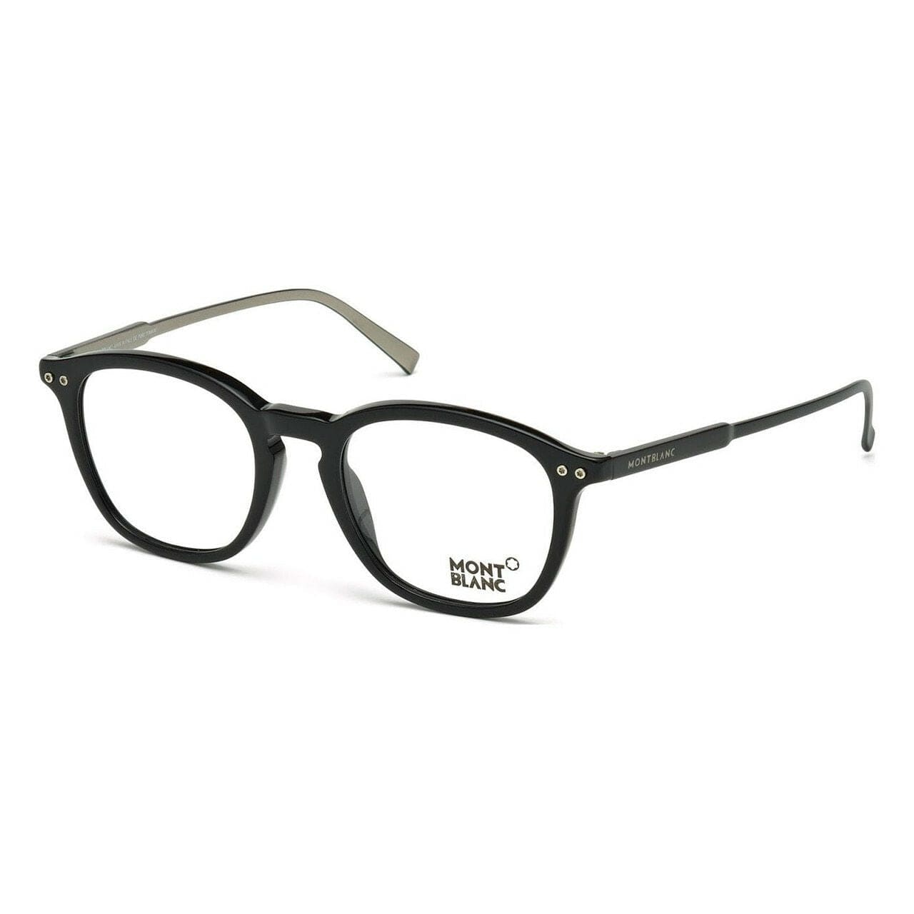 Montblanc MB0614-005 Black Palladium Men's Oval Eyeglasses Frames 664689739295
