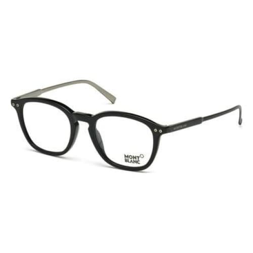 Montblanc MB0614-005 Black Palladium Men’s Oval Eyeglasses 