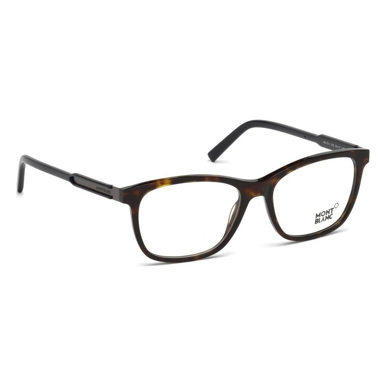 Montblanc MB0631-056 Havana Full Rim Men's Square Eyeglasses Frames 664689786947