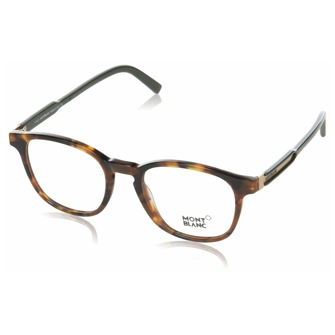 Montblanc MB0632-A56 Tortoise Round Unisex Plastic Eyeglasses 664689787012