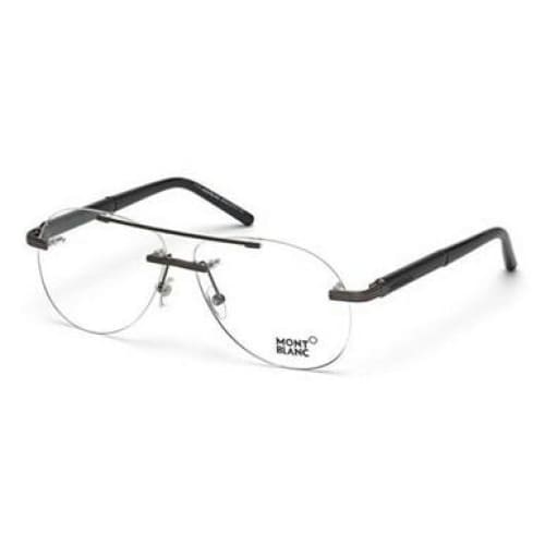 Montblanc MB446-016 Black Rimless Men’s Aviator Eyeglasses 