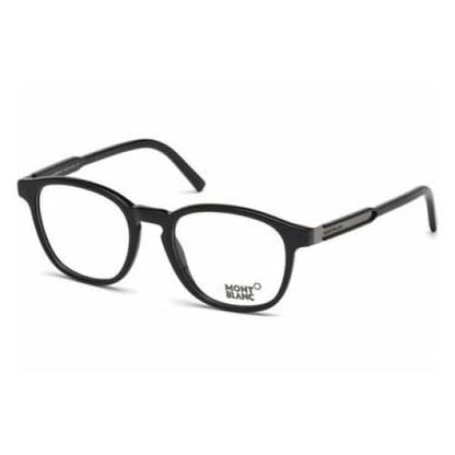Montblanc MB632-001 Black Round Men’s Acetate Eyeglasses - 