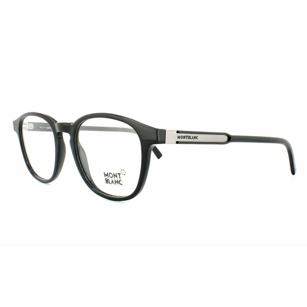Montblanc MB0632-001 Black Round Men's Acetate Eyeglasses 664689786992