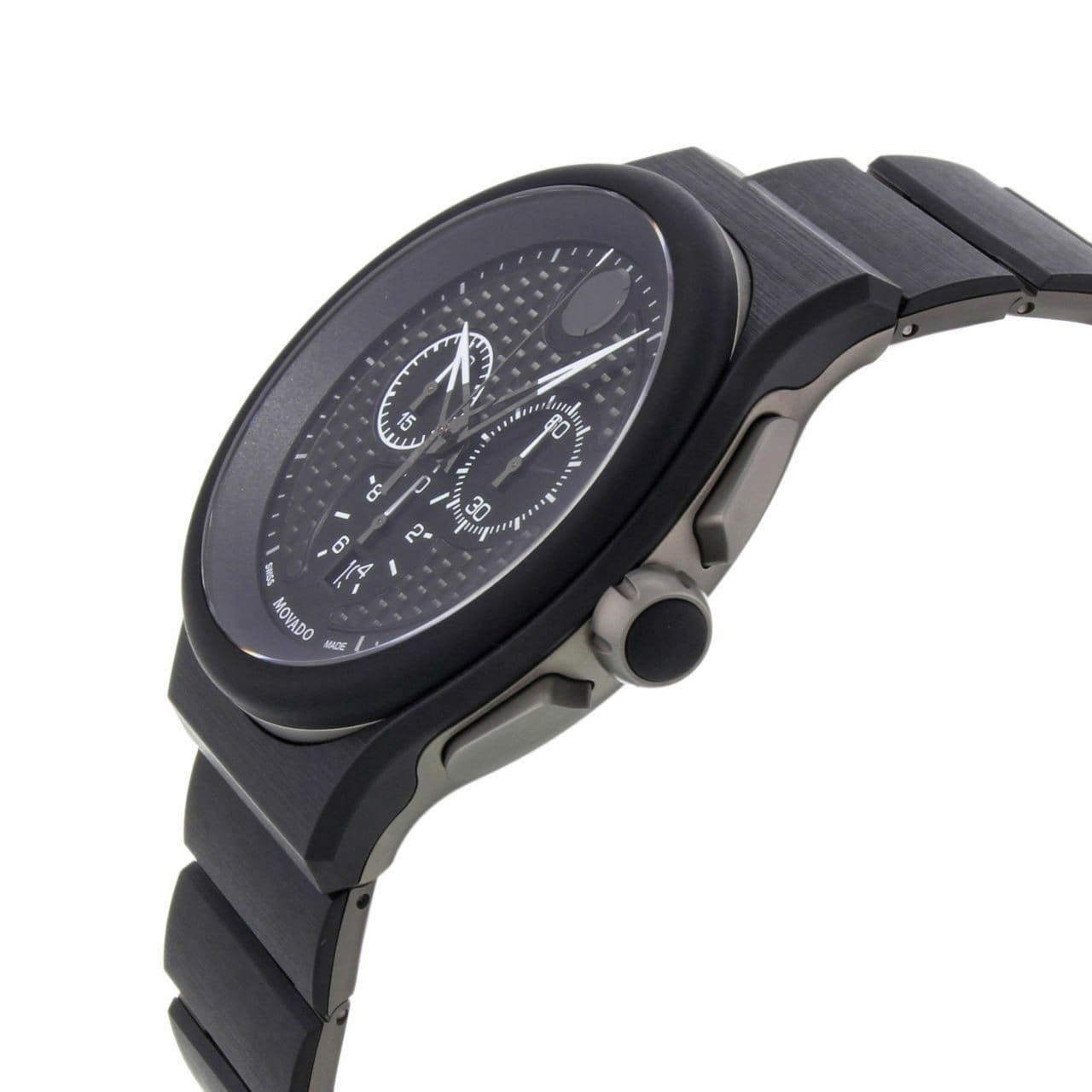 Movado Parlee Chronograph Carbon Fiber Dial Titanium Peek Quartz Watch 0606929 885997146692