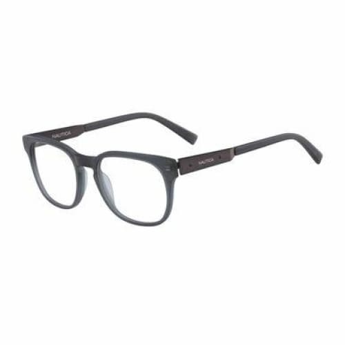 Nautica N8136-034 Matte Grey Square Men’s Plastic Eyeglasses