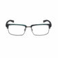 Nautica N8139-445 Matte Teal Horn Rectangular Men's Metal Eyeglasses 688940459135