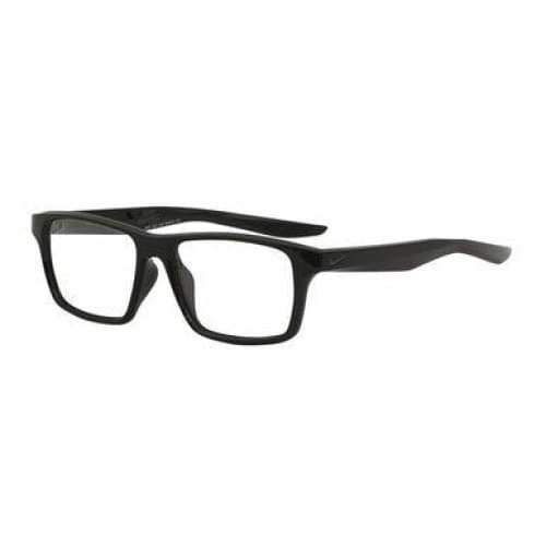 Nike 7112-010 Black Square Unisex Plastic Eyeglasses - 