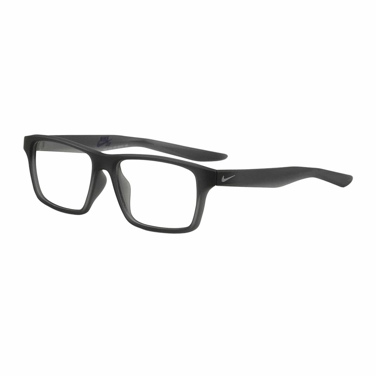 Nike 7112-070 Matte Dark Grey Square Unisex Plastic Eyeglasses 886895332903