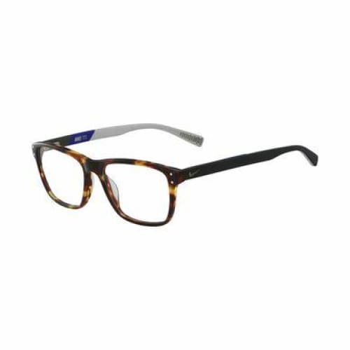 Nike 7241-200 Tortoise Square Unisex Plastic Eyeglasses - 