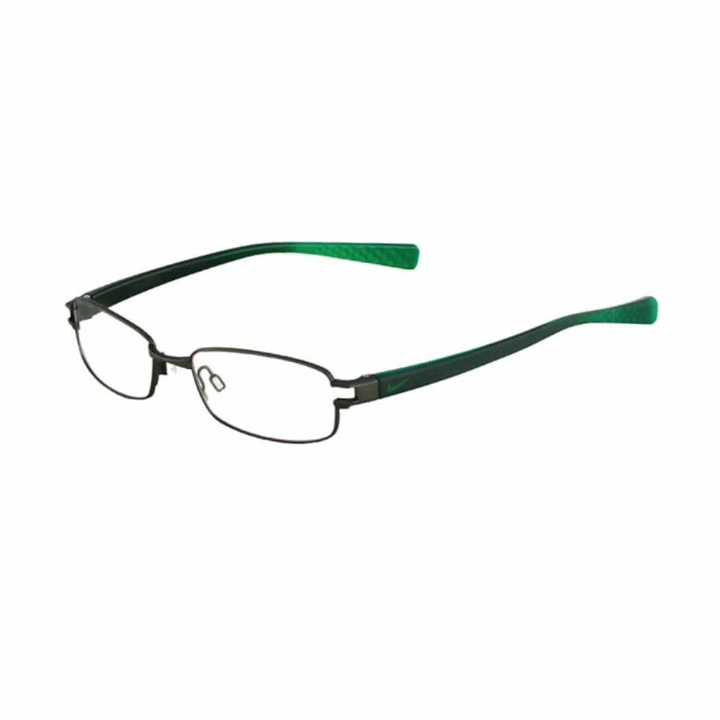 Nike 8085-323 Green Rectangular Unisex Metal Eyeglasses