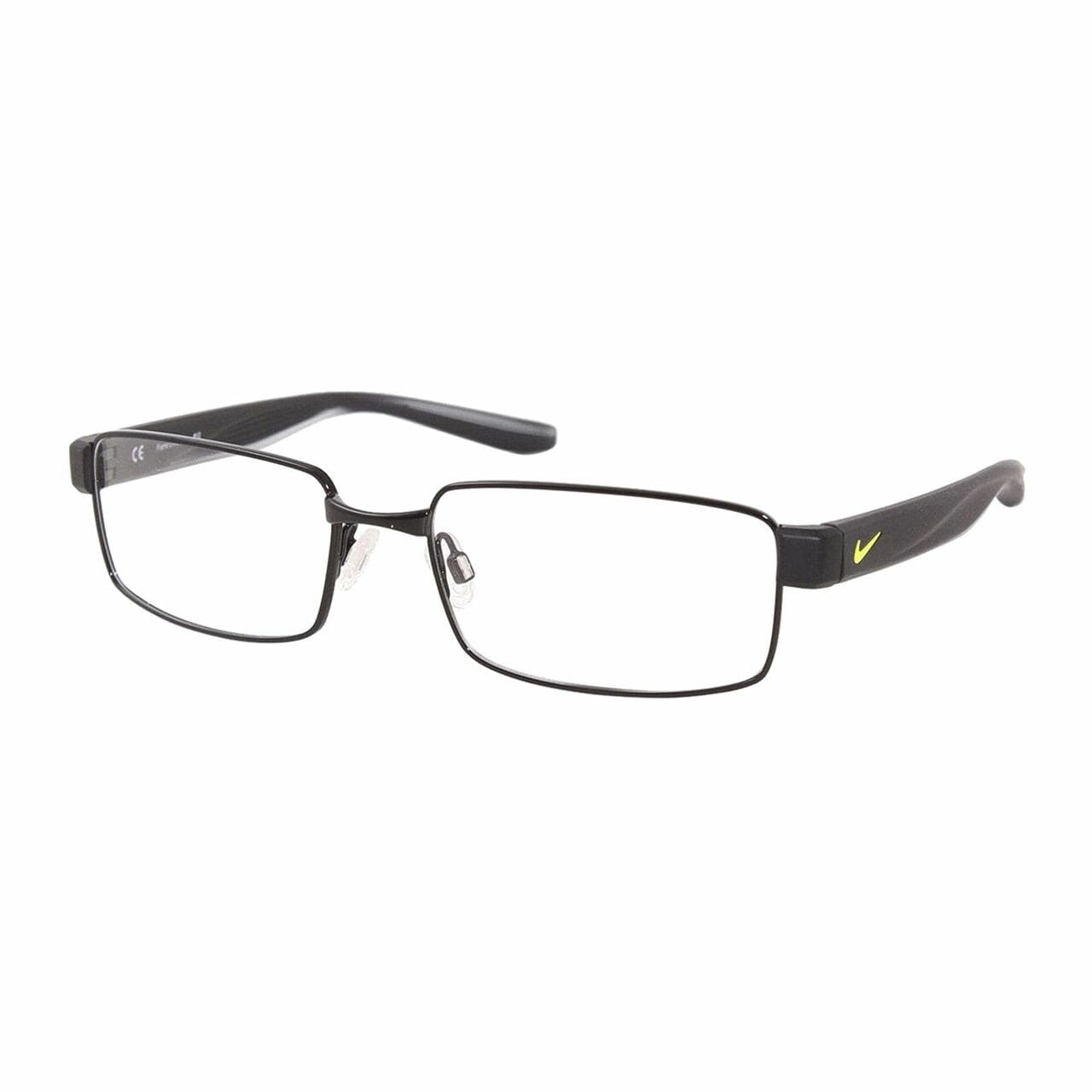 Nike 8171-001 Black Rectangular Men's Metal Eyeglasses 886895282864