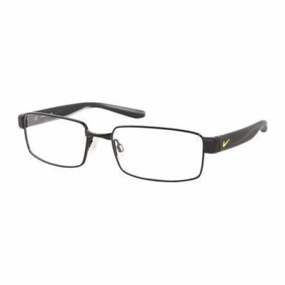 Nike 8171-001 Black Rectangular Men’s Metal Eyeglasses - 
