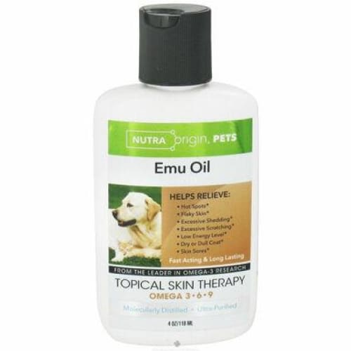 NutraOrigin Omega 3 Ultra Purified Emu Oil Pets Dogs Cats 