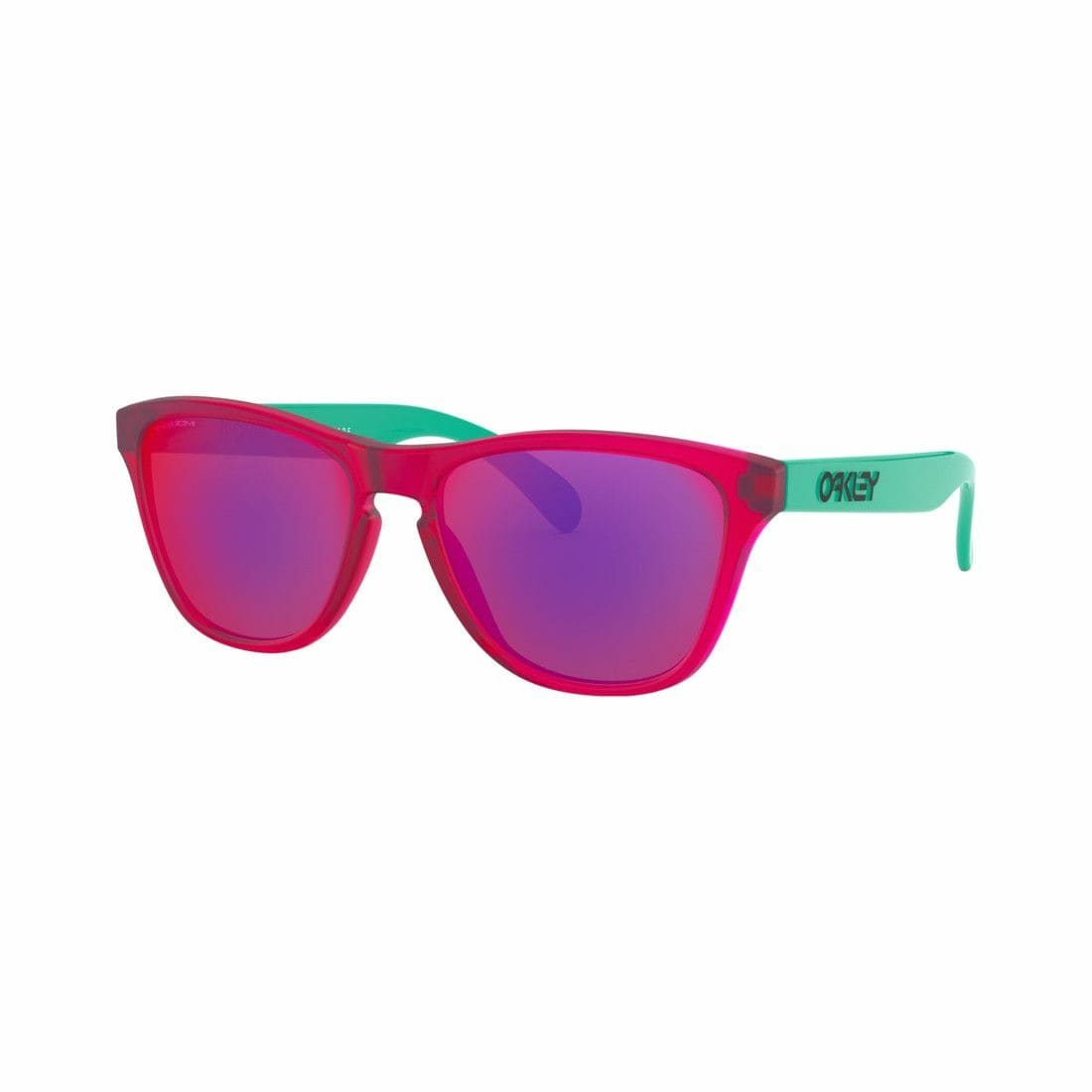 Oakley OJ9006-09 Frogskins XS Matte Translucent Crystal Pink Square Prizm Road Lens Sunglasses 888392406828