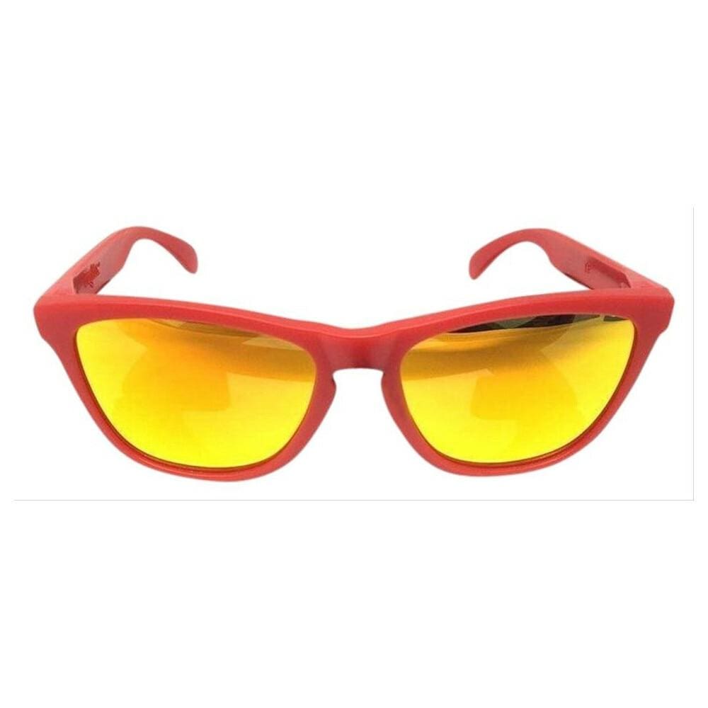 Oakley OO9013-92 Frogskins Matte Red Square Fire Iridium Lenses Sunglasses 888392217332